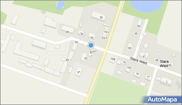 Stara Wieś, Stara Wieś, 82, mapa Stara Wieś