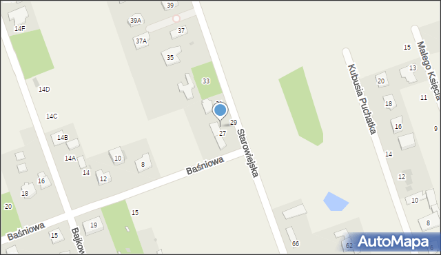 Stara Wieś, Starowiejska, 29, mapa Stara Wieś