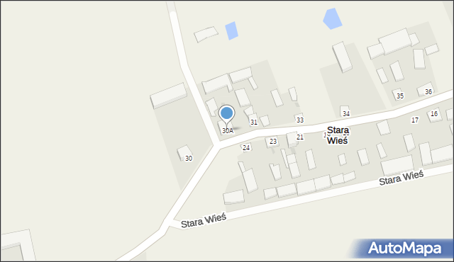 Stara Wieś, Stara Wieś, 30A, mapa Stara Wieś