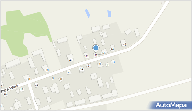 Stara Wieś, Stara Wieś, 42, mapa Stara Wieś