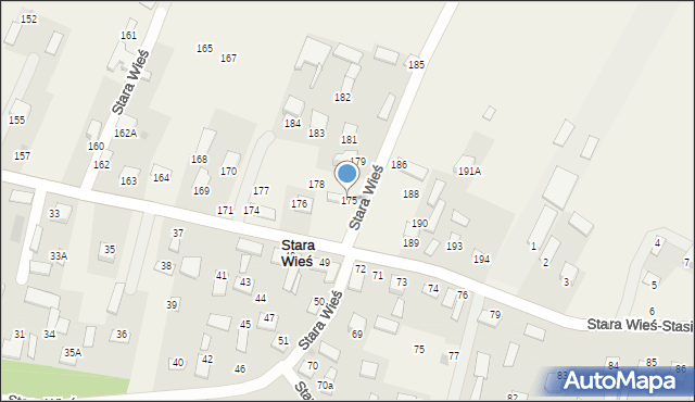 Stara Wieś, Stara Wieś, 175, mapa Stara Wieś