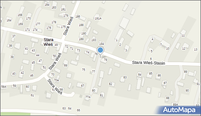 Stara Wieś, Stara Wieś, 78, mapa Stara Wieś