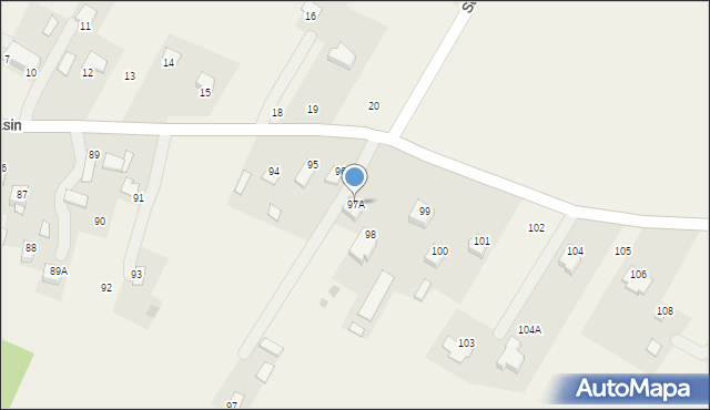 Stara Wieś, Stara Wieś, 97A, mapa Stara Wieś