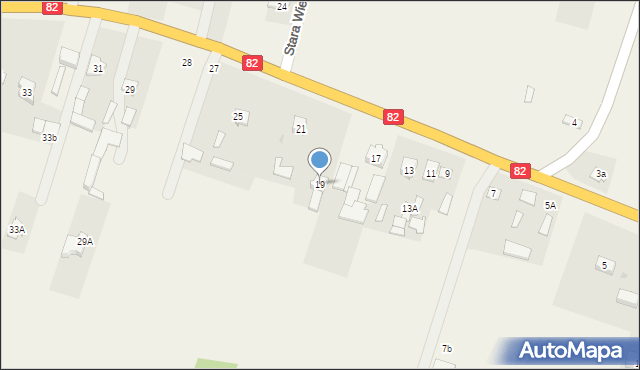 Stara Wieś, Stara Wieś, 19, mapa Stara Wieś