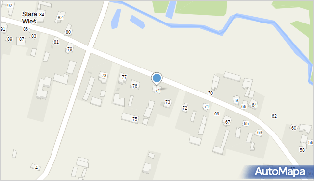 Stara Wieś, Stara Wieś, 74, mapa Stara Wieś