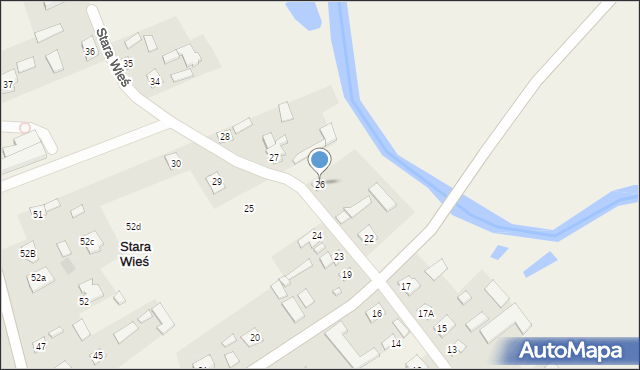 Stara Wieś, Stara Wieś, 26, mapa Stara Wieś