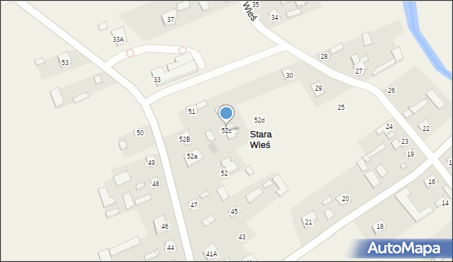 Stara Wieś, Stara Wieś, 52c, mapa Stara Wieś