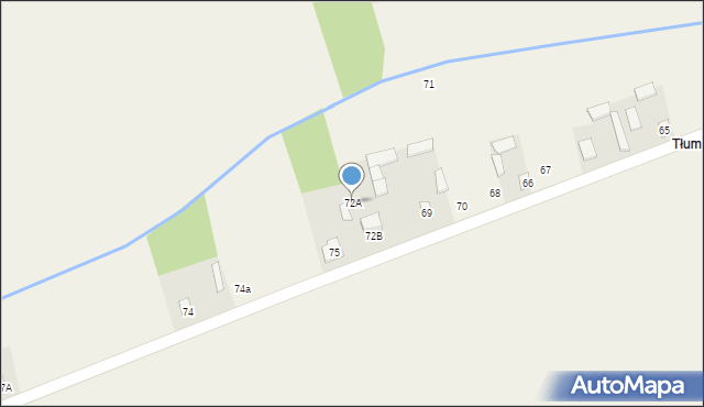 Stara Wieś, Stara Wieś, 72A, mapa Stara Wieś