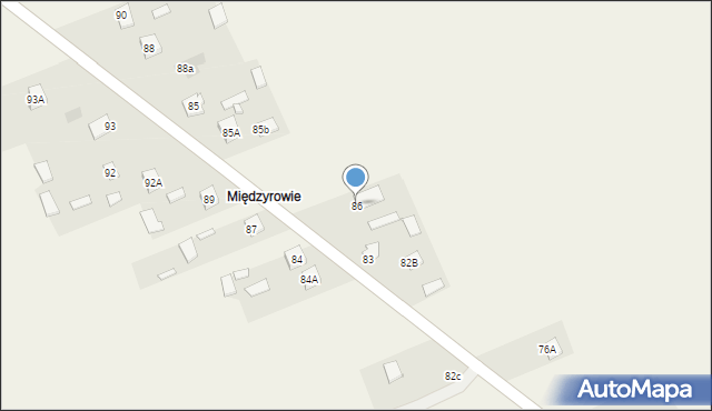 Stara Wieś, Stara Wieś, 86, mapa Stara Wieś