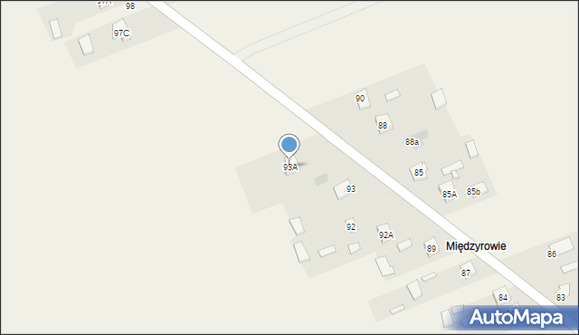 Stara Wieś, Stara Wieś, 93A, mapa Stara Wieś