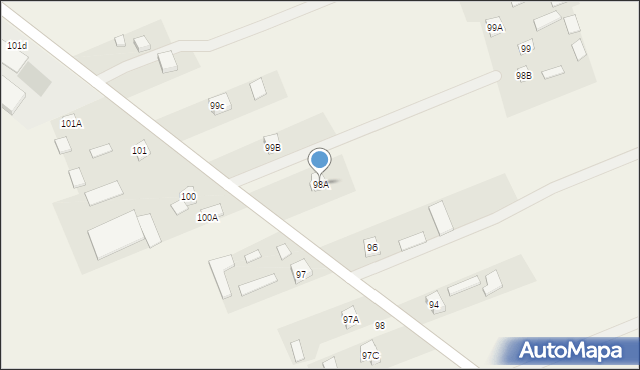 Stara Wieś, Stara Wieś, 98A, mapa Stara Wieś