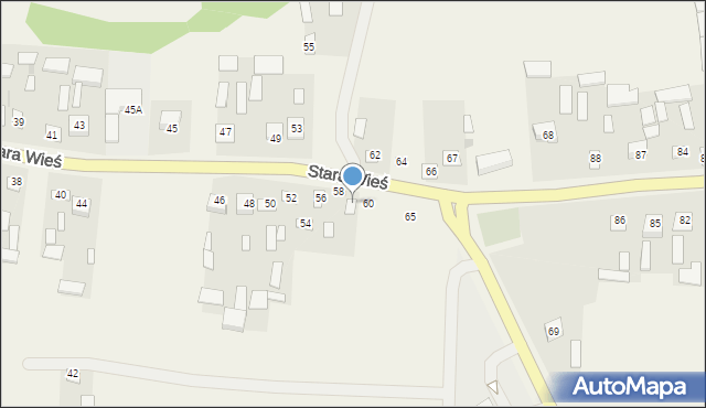 Stara Wieś, Stara Wieś, 61, mapa Stara Wieś
