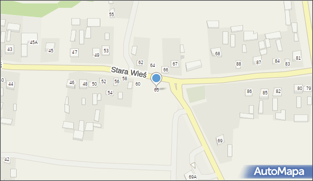 Stara Wieś, Stara Wieś, 65, mapa Stara Wieś