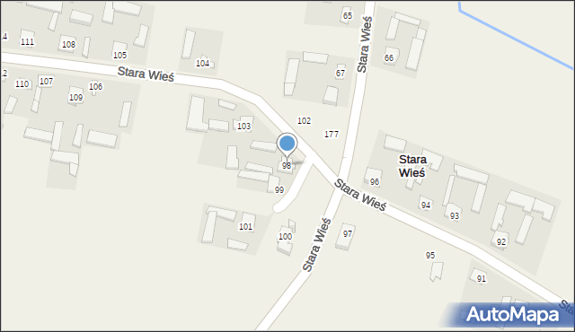 Stara Wieś, Stara Wieś, 98, mapa Stara Wieś