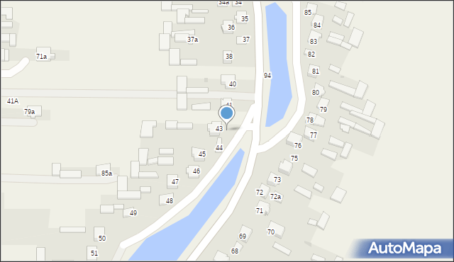 Stara Wieś, Stara Wieś, 43A, mapa Stara Wieś