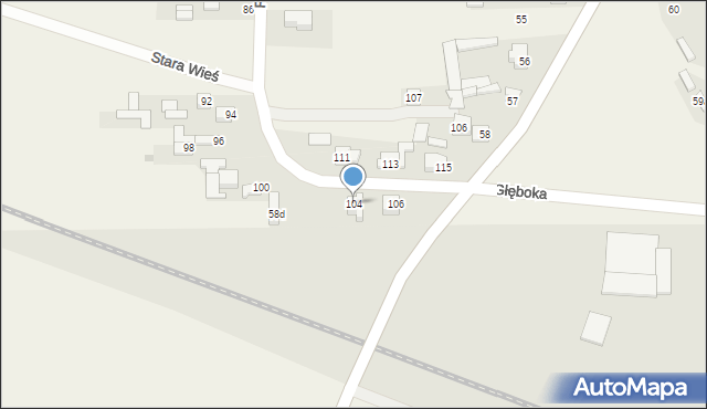 Stara Wieś, Stara Wieś, 58C, mapa Stara Wieś