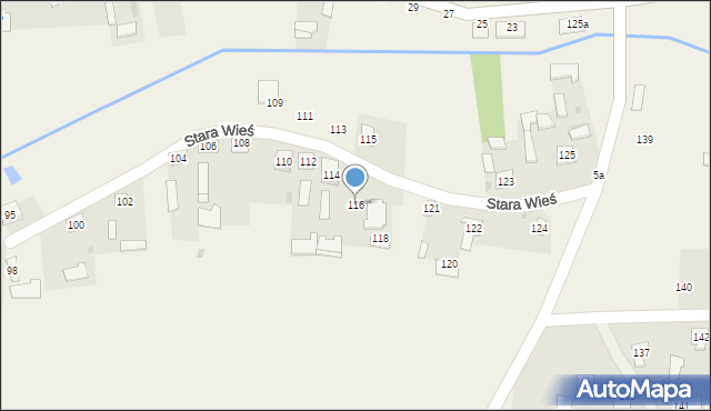 Stara Wieś, Stara Wieś, 116, mapa Stara Wieś