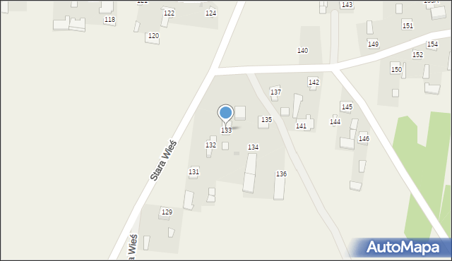 Stara Wieś, Stara Wieś, 133, mapa Stara Wieś