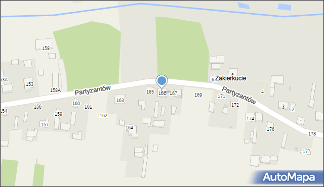 Stara Wieś, Stara Wieś, 166, mapa Stara Wieś