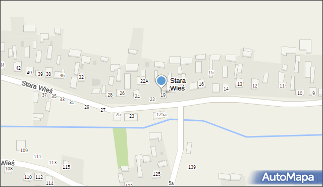 Stara Wieś, Stara Wieś, 20, mapa Stara Wieś