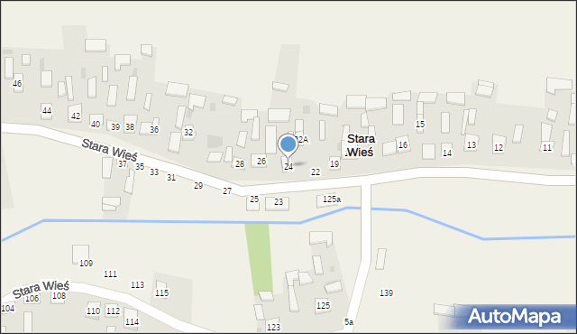 Stara Wieś, Stara Wieś, 24, mapa Stara Wieś