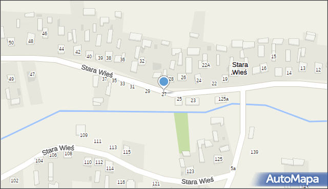 Stara Wieś, Stara Wieś, 27, mapa Stara Wieś