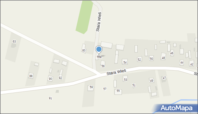 Stara Wieś, Stara Wieś, 56a, mapa Stara Wieś