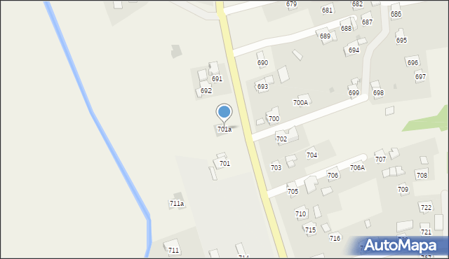 Stara Wieś, Stara Wieś, 701a, mapa Stara Wieś
