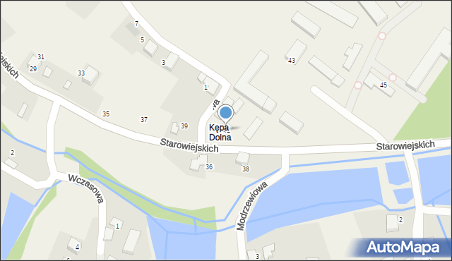 Stara Wieś, Starowiejskich, 41, mapa Stara Wieś