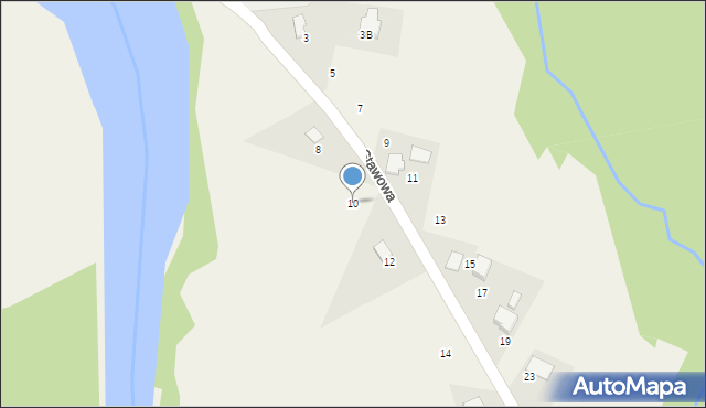 Stara Wieś, Stawowa, 10, mapa Stara Wieś