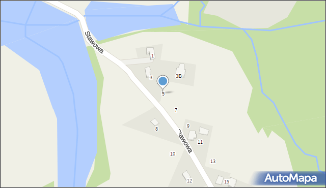 Stara Wieś, Stawowa, 5, mapa Stara Wieś