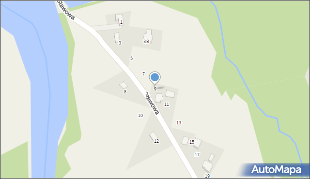 Stara Wieś, Stawowa, 9, mapa Stara Wieś