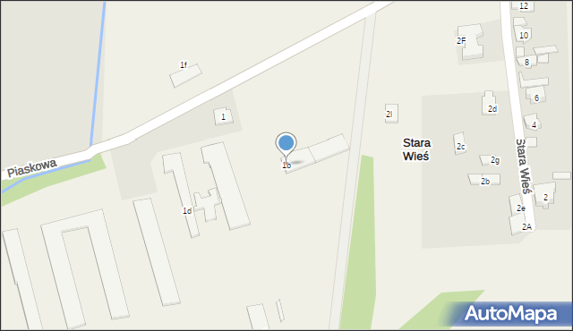 Stara Wieś, Stara Wieś, 1b, mapa Stara Wieś