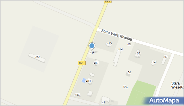 Stara Wieś-Kolonia, Stara Wieś-Kolonia, 48F, mapa Stara Wieś-Kolonia
