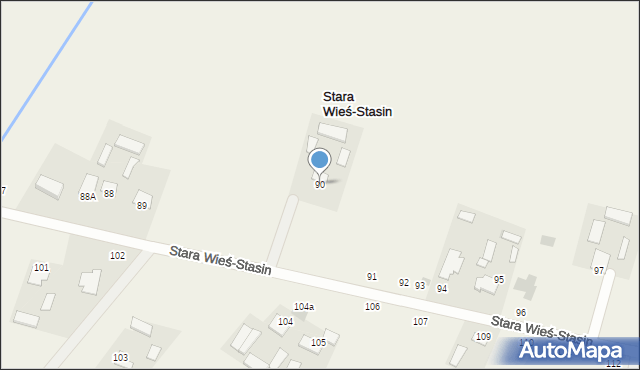 Stara Wieś-Stasin, Stara Wieś-Stasin, 90, mapa Stara Wieś-Stasin