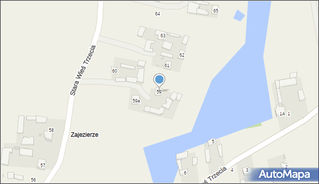 Stara Wieś Trzecia, Stara Wieś Trzecia, 59, mapa Stara Wieś Trzecia
