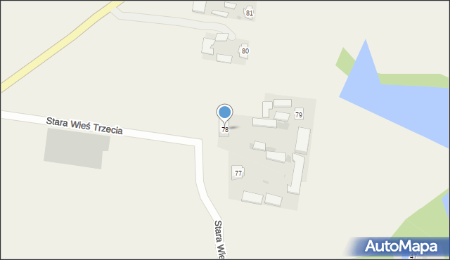 Stara Wieś Trzecia, Stara Wieś Trzecia, 78, mapa Stara Wieś Trzecia