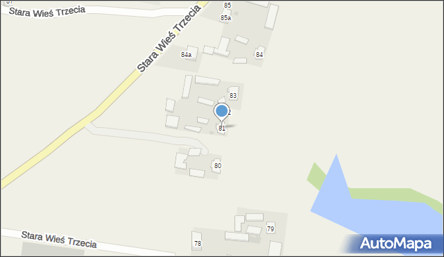 Stara Wieś Trzecia, Stara Wieś Trzecia, 81, mapa Stara Wieś Trzecia