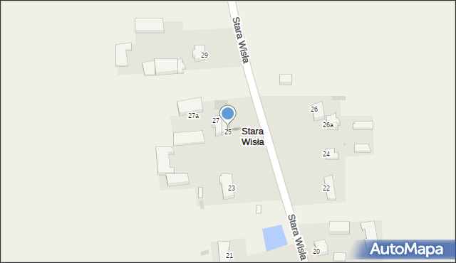 Stara Wisła, Stara Wisła, 25, mapa Stara Wisła
