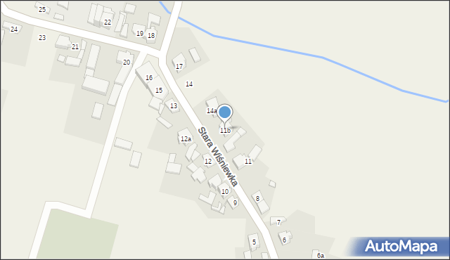 Stara Wiśniewka, Stara Wiśniewka, 11b, mapa Stara Wiśniewka