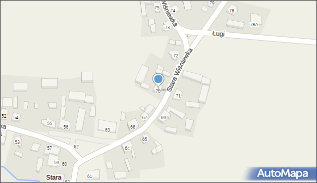 Stara Wiśniewka, Stara Wiśniewka, 70, mapa Stara Wiśniewka