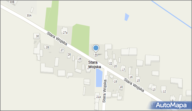 Stara Wojska, Stara Wojska, 23, mapa Stara Wojska