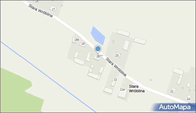 Stara Wróblina, Stara Wróblina, 19, mapa Stara Wróblina
