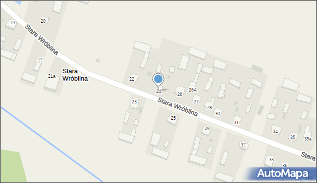 Stara Wróblina, Stara Wróblina, 24, mapa Stara Wróblina