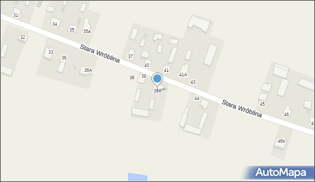 Stara Wróblina, Stara Wróblina, 39A, mapa Stara Wróblina