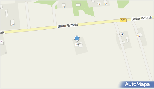 Stara Wrona, Stara Wrona, 10A, mapa Stara Wrona