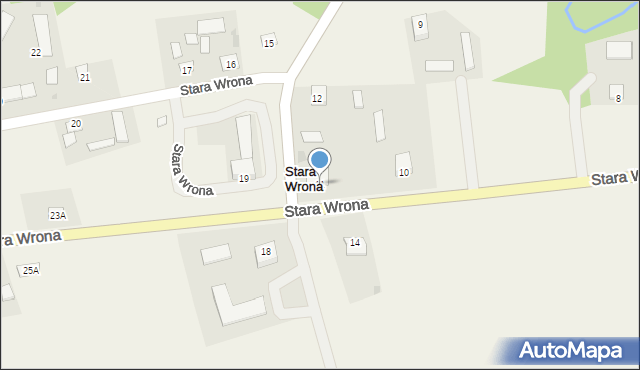Stara Wrona, Stara Wrona, 11, mapa Stara Wrona