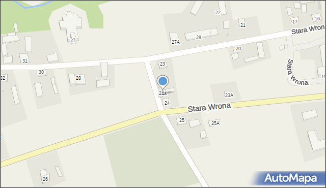 Stara Wrona, Stara Wrona, 24a, mapa Stara Wrona