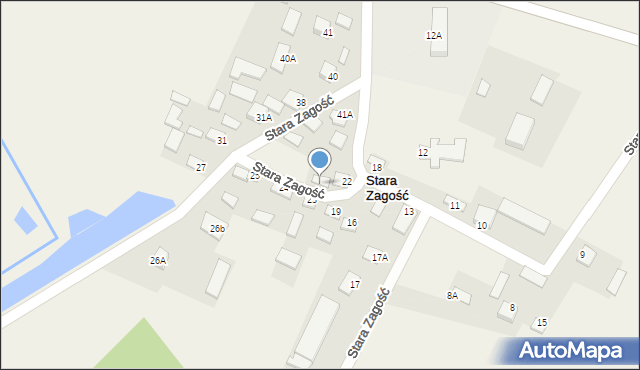 Stara Zagość, Stara Zagość, 28, mapa Stara Zagość