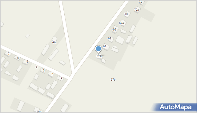 Stara Zagość, Stara Zagość, 67A, mapa Stara Zagość